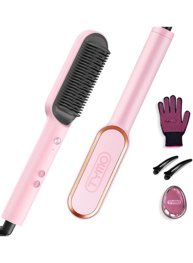 TYMO مشط فرد الشعر الدائري باللون الوردي - Image 1